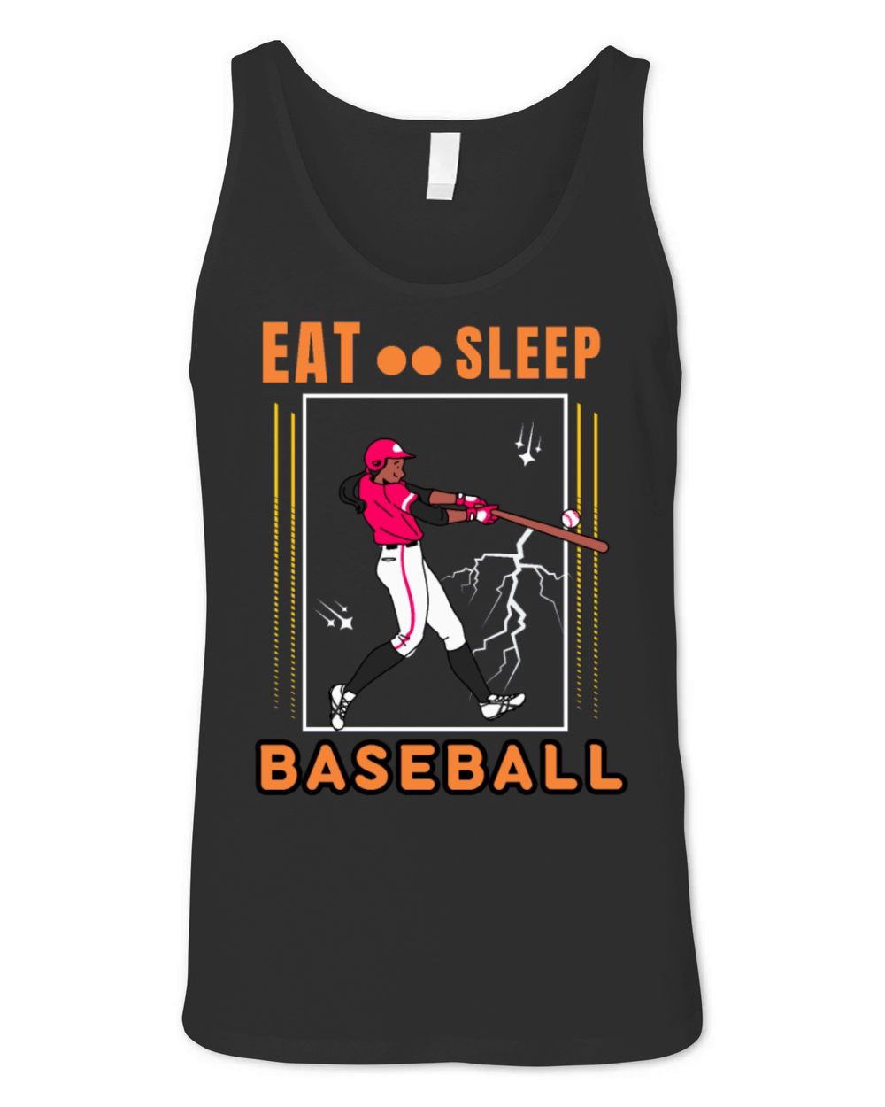 Eat Sleep Baseball Baseball Player Funny Baseball Unisex Jersey Tank