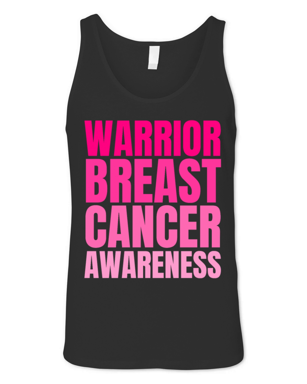 Pink Warrior Breast Cancer Awareness Support Unisex Jersey Tank