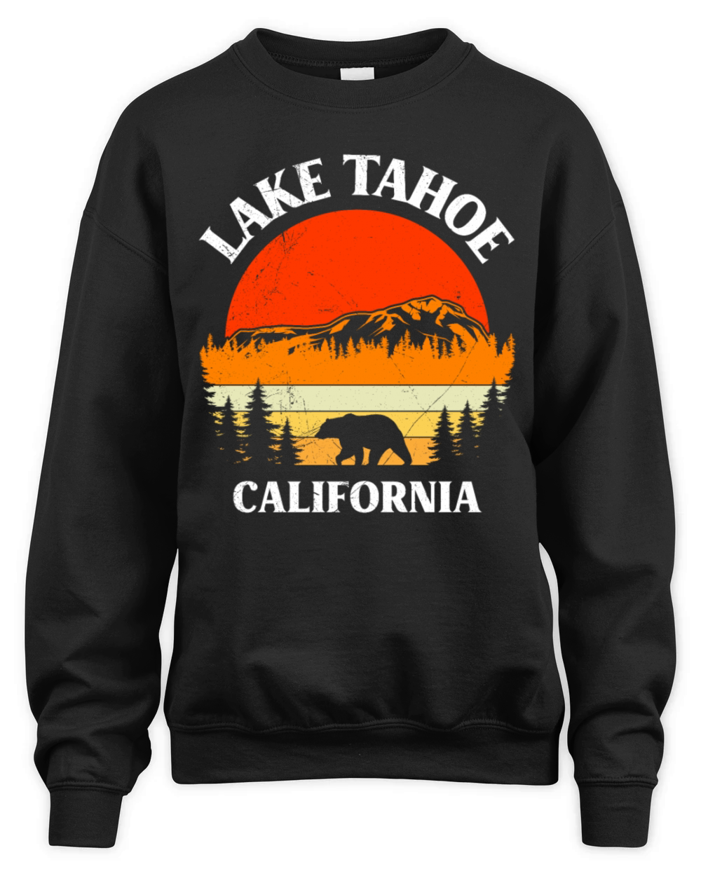 LAKE TAHOE CALIFORNIA Nevada Vintage Vacation Unisex Premium Crewneck Sweatshirt