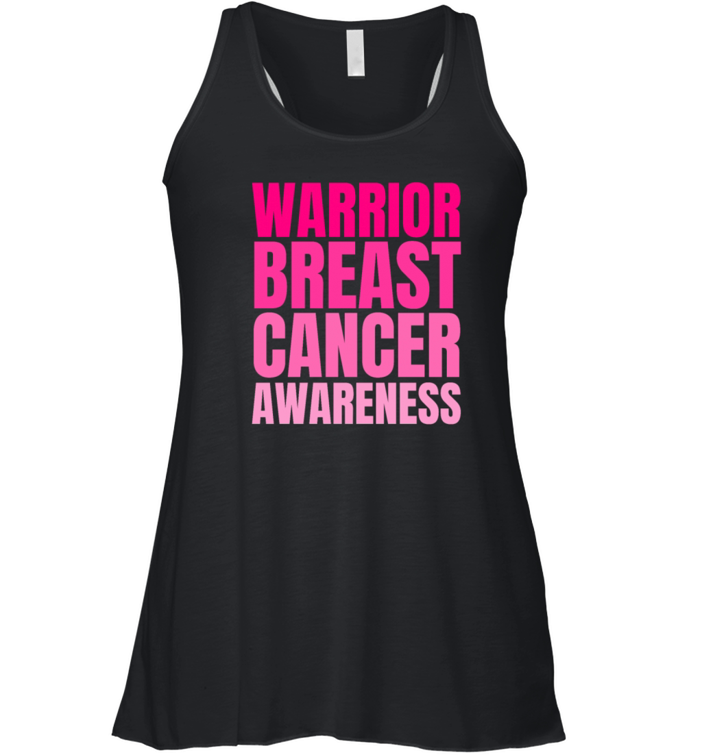 Pink Warrior Breast Cancer Awareness Support Women's Flowy Tank Top