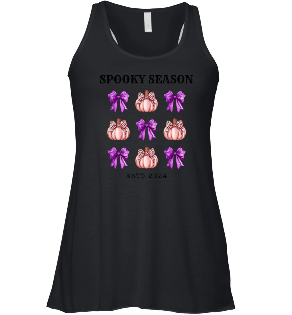 Spooky Season 2024 Grid Halloween Autumn Season Women's Flowy Tank Top