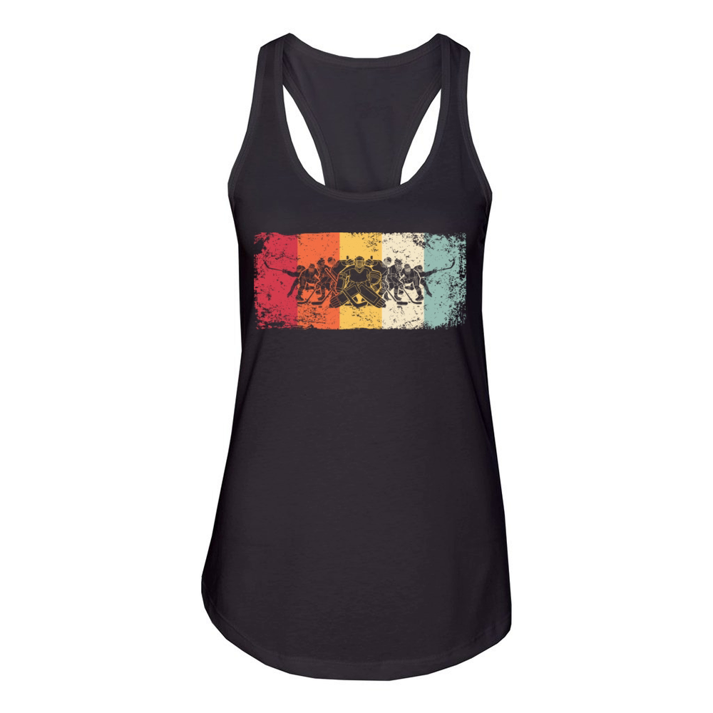 Ice Hockey Player Vintage Ice Hockey Women's Racerback Tank