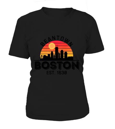 Boston Beantown Vintage Sunset Women's T-Shirt