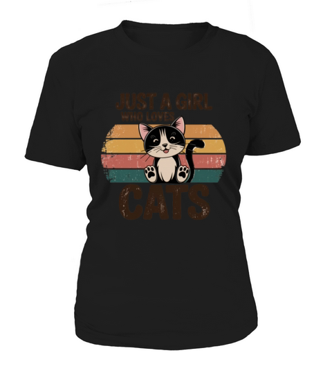 Just A Girl Who Loves Cats Women's T-Shirt