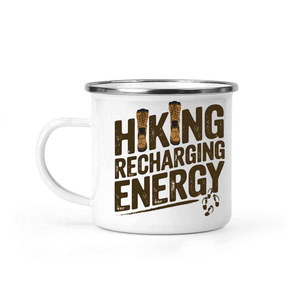 quotes Hiking Recharging Energi Camping Mug