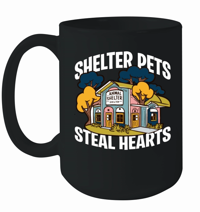 Animal Shelter Pets Steal Hearts Veterinarian Ceramic Mug