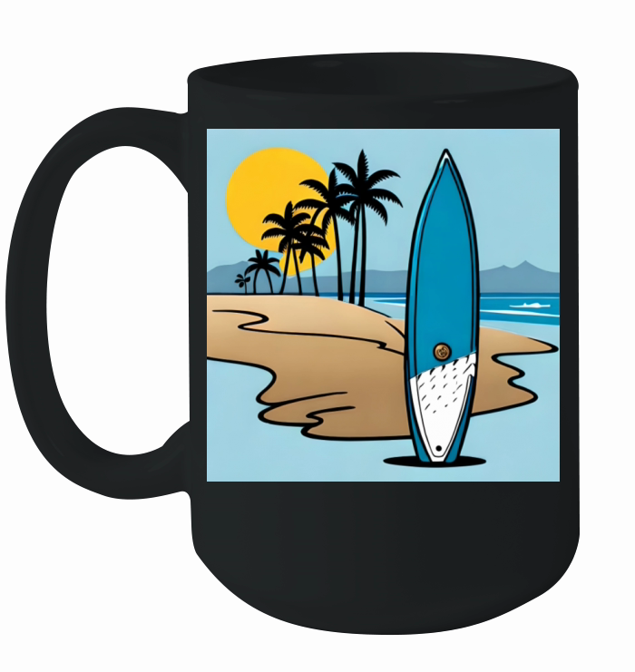 Surfing Time Ceramic Mug
