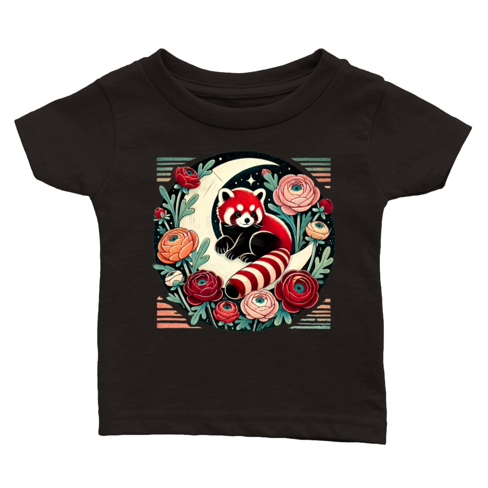 Red Panda Classic Baby Crewneck T-shirt