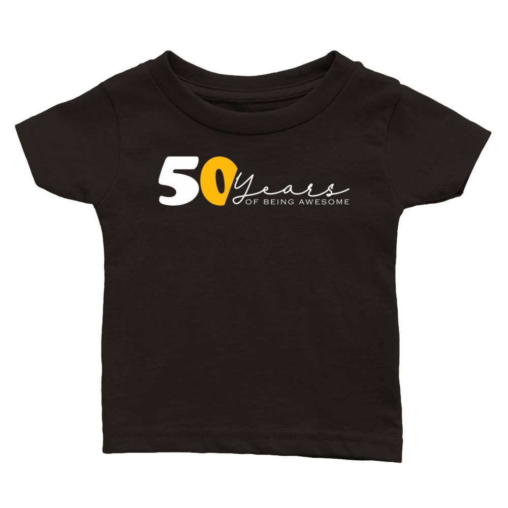 Vintage 1974 Funny 50 Year Old Bday Men Women Classic Baby Crewneck T-shirt