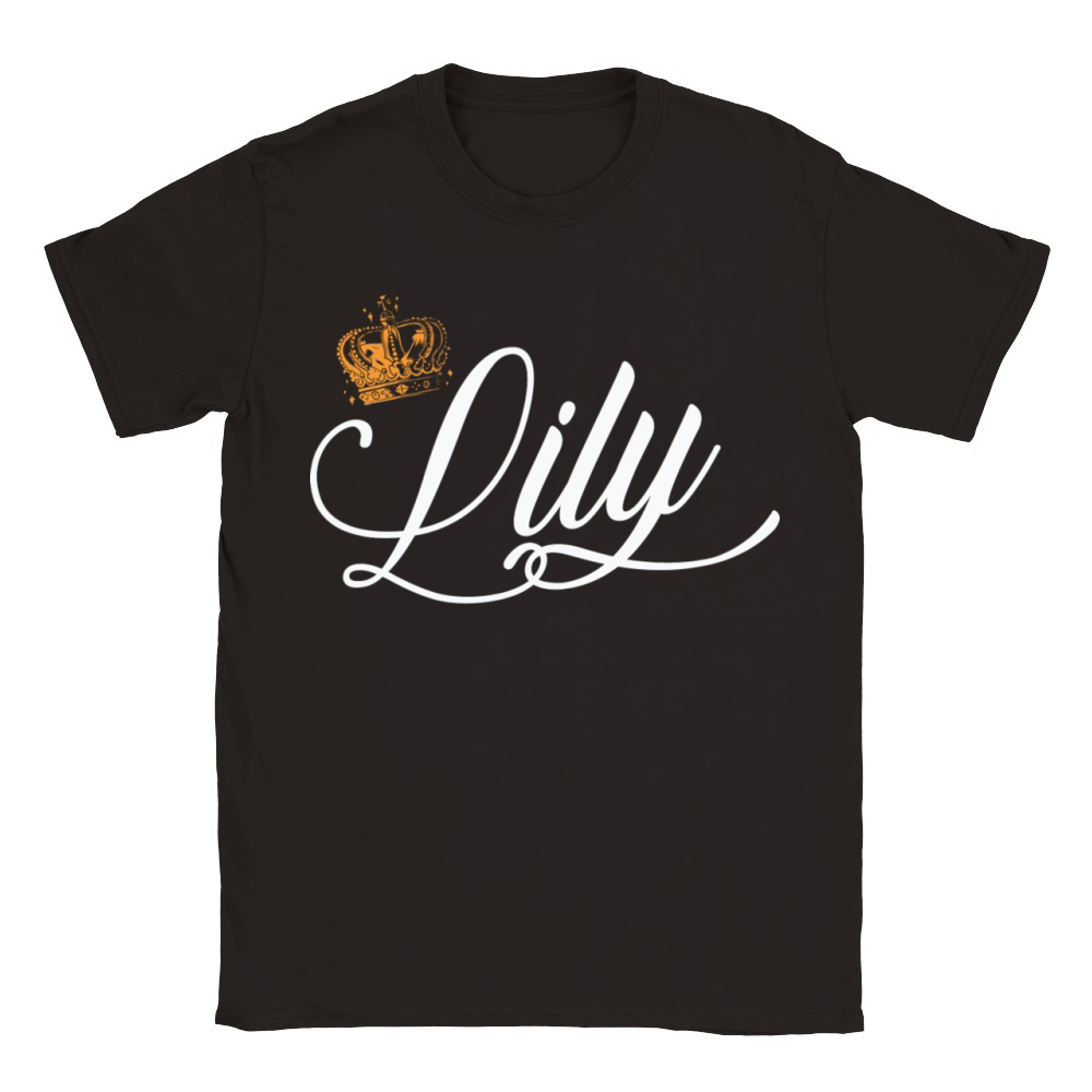 Lily Custom Name for Women Kids Toddlers - Lily Classic Kids Crewneck T-shirt