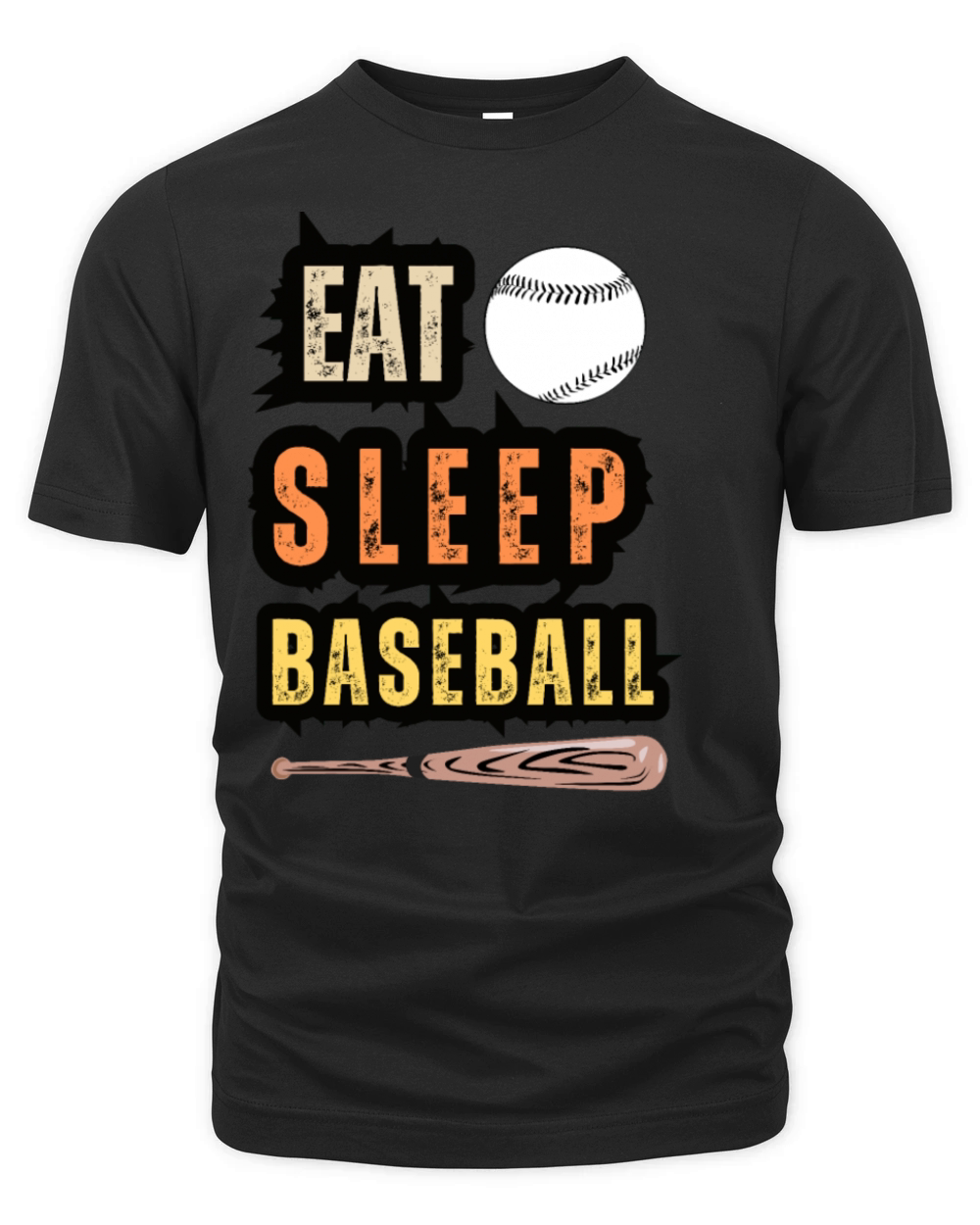 Eat Sleep Baseball Baseball Player Funny Baseball Organic Unisex T-shirt