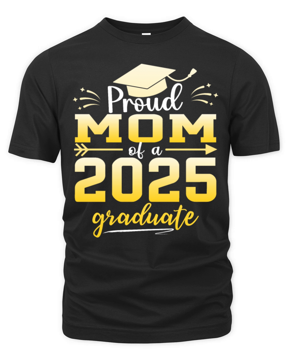 Proud Mom Of A Class Of 2025 Graduate Graduation Organic Unisex T-shirt