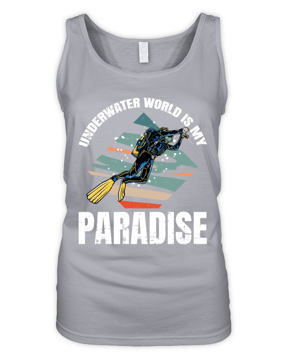Underwater World Is My Paradise Organic Women's Tank Top