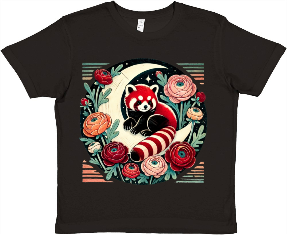 Red Panda Premium Kids Crewneck T-shirt