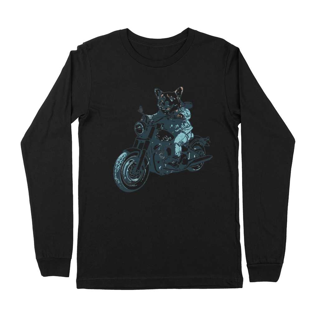 Corgi Biker Motorcycle Corgi Welsh Chopper Premium Long Sleeve