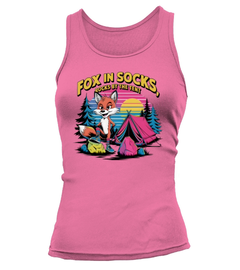 Camping Animal Fox Funny T-shirt Design Tank top Woman