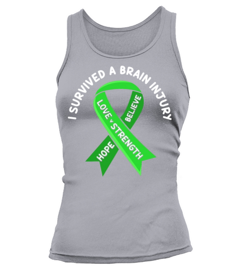 I Survived A Brain Injury Green TBI Survivor Tank top Woman