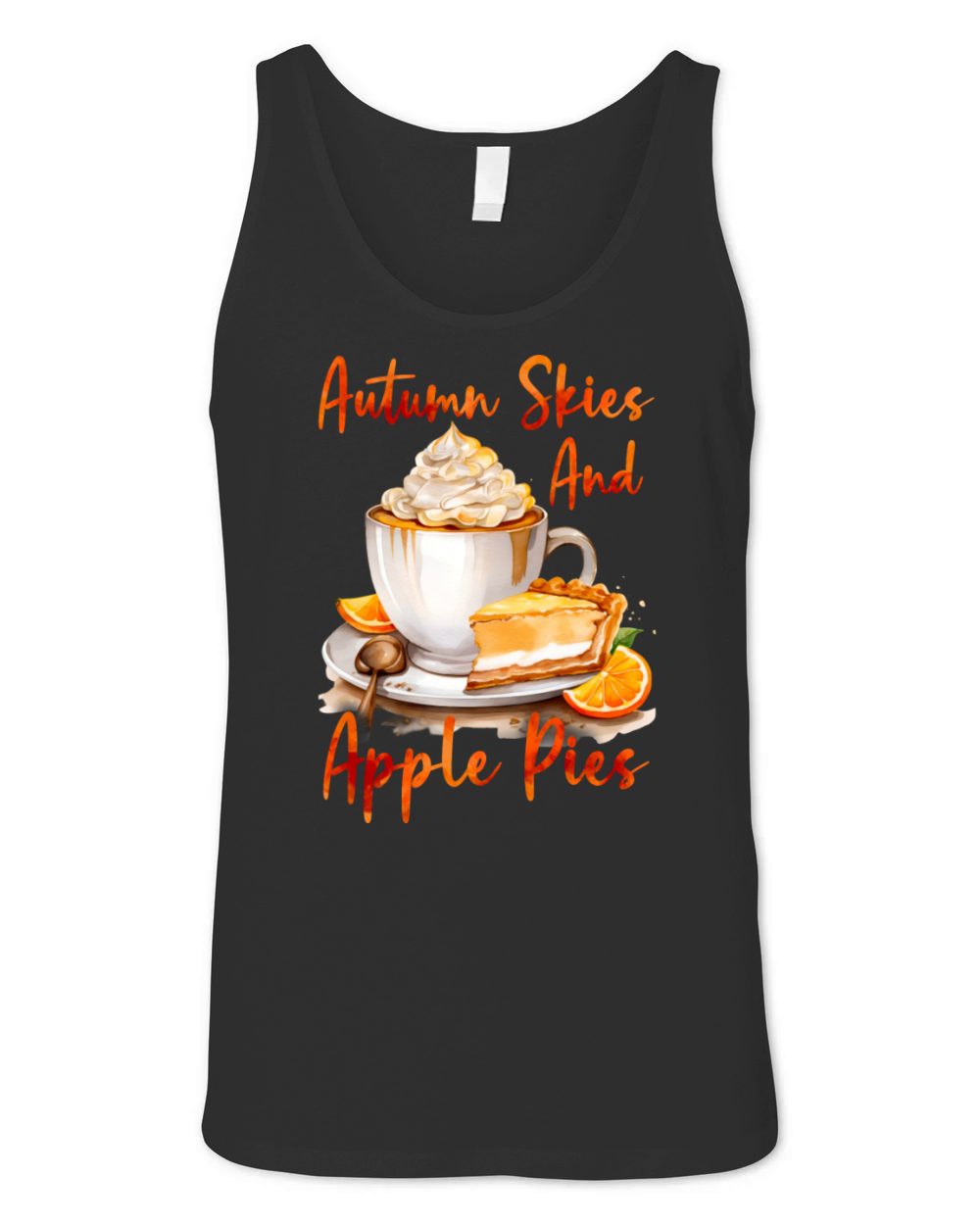 Autumn Skies And Apple Pies - Fall Season Unisex Jersey Tank
