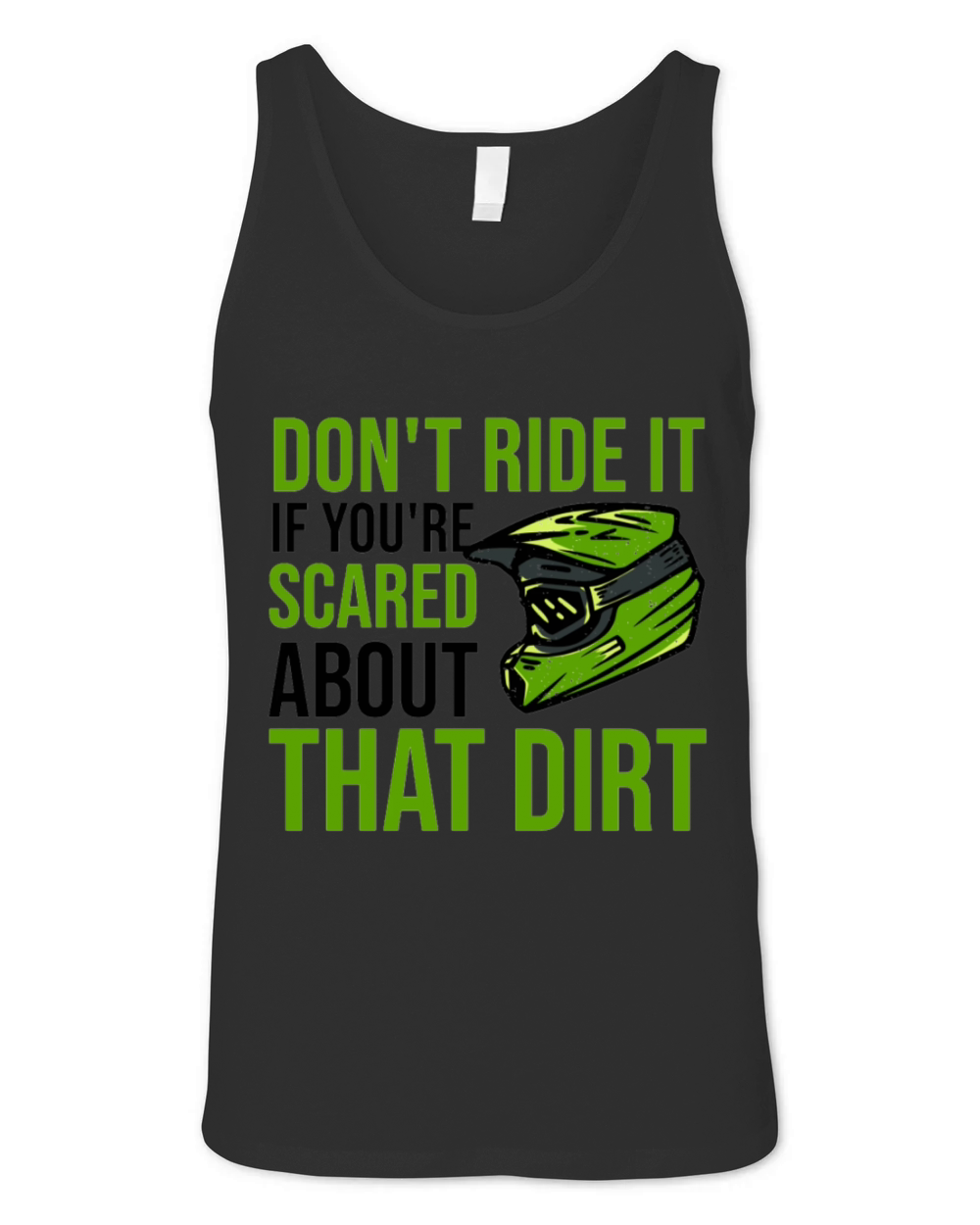 Motocross Helmet Vintage Unisex Jersey Tank