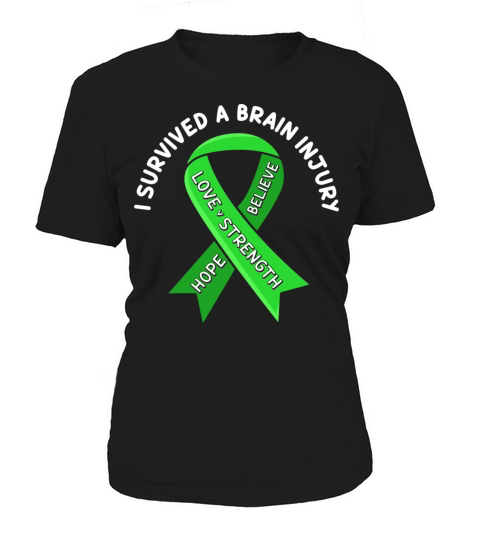 I Survived A Brain Injury Green TBI Survivor Women's T-Shirt