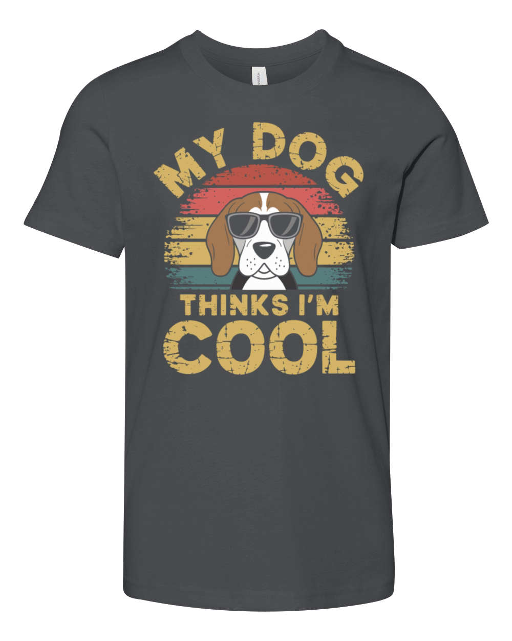 Beagle My Dog Thinks Im Cool Youth Unisex Jersey Tee