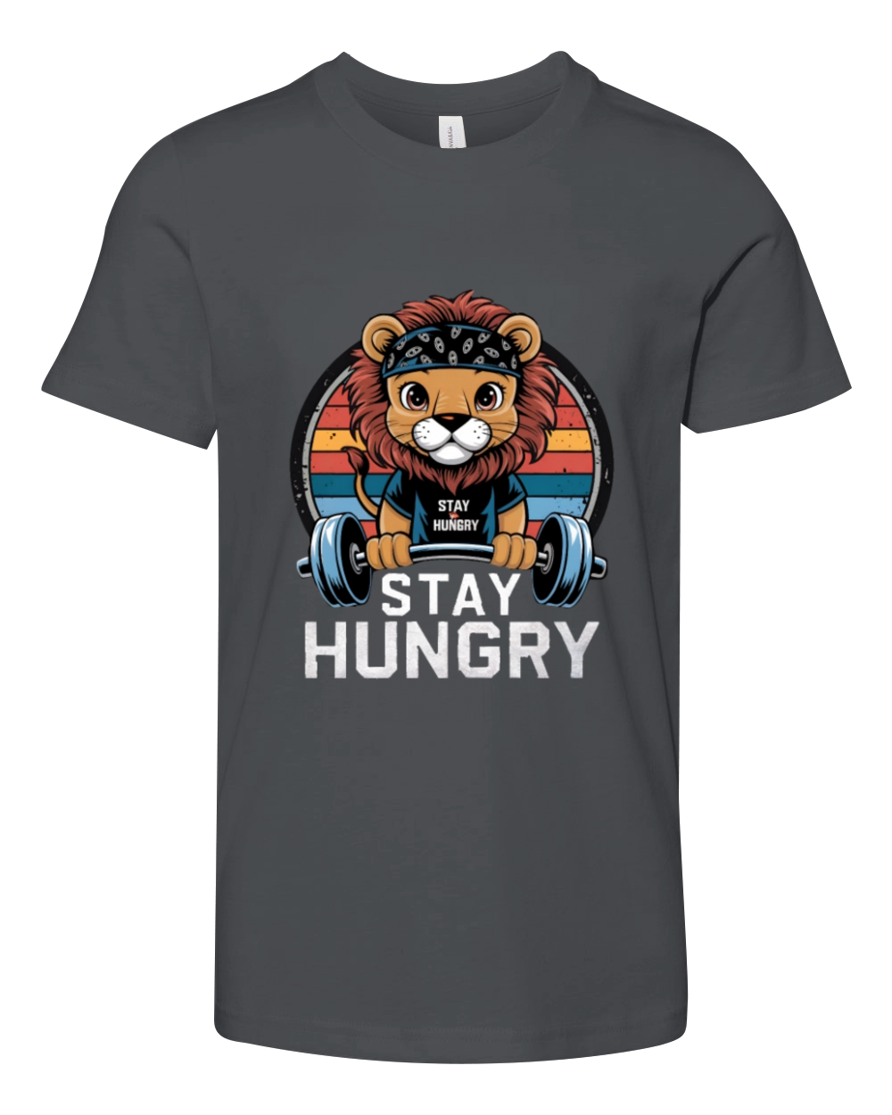 Cute gym stay hungry Youth Unisex Jersey Tee