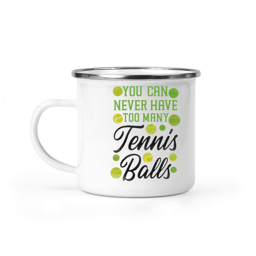 Funny Tennis Player Racket You Can Camping Mug