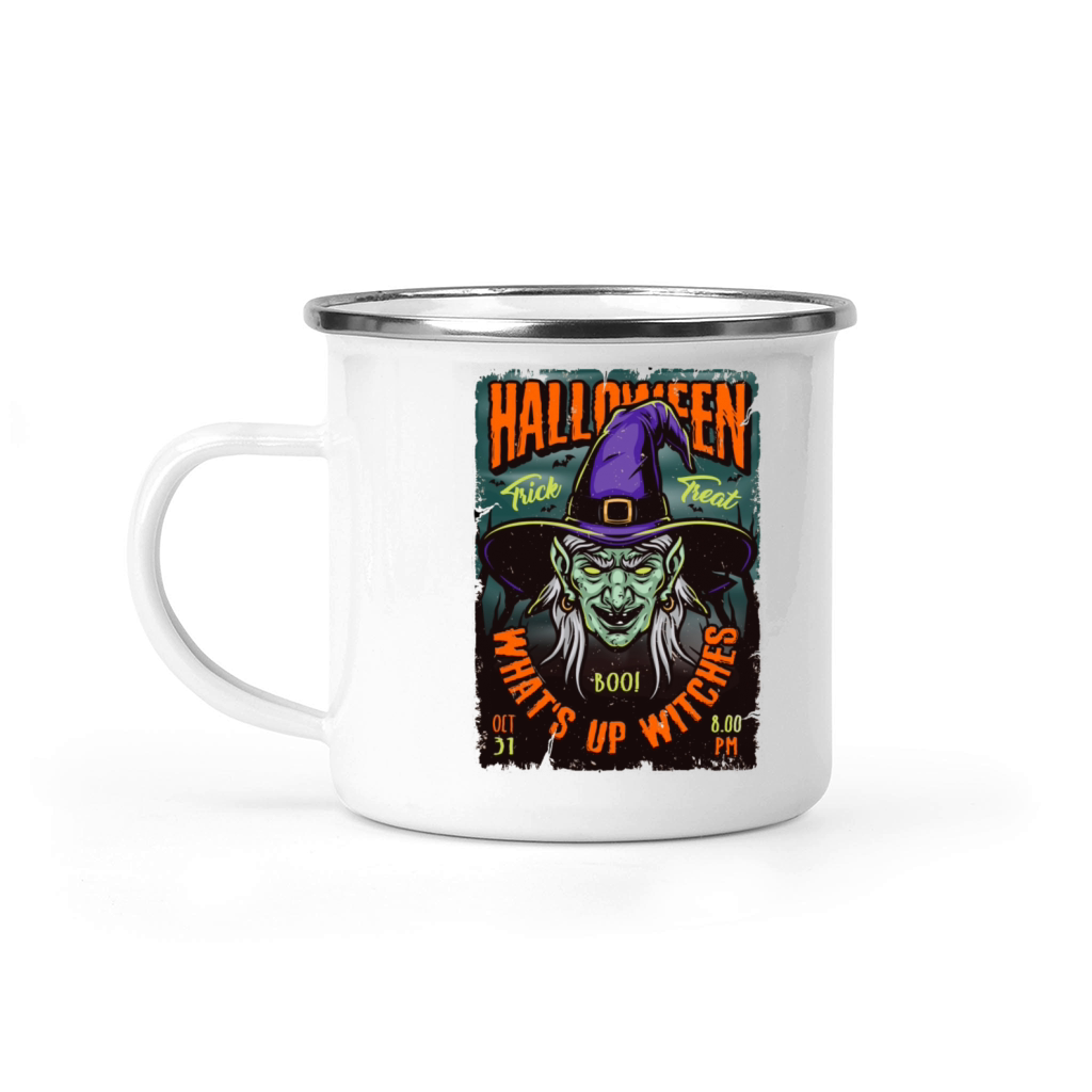 Vintage Halloween Witch Camping Mug