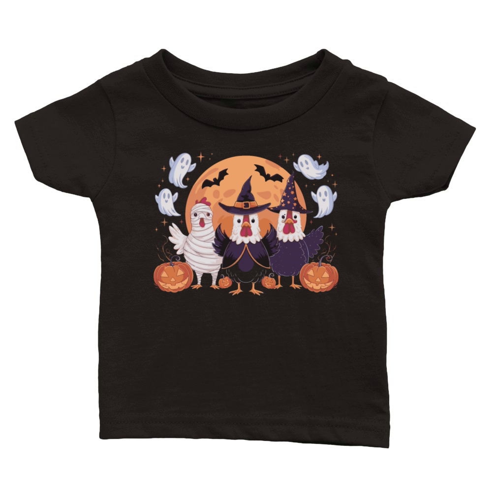 Chick or Treat Fall Halloween Boo Chick Or Treat Classic Baby Crewneck T-shirt