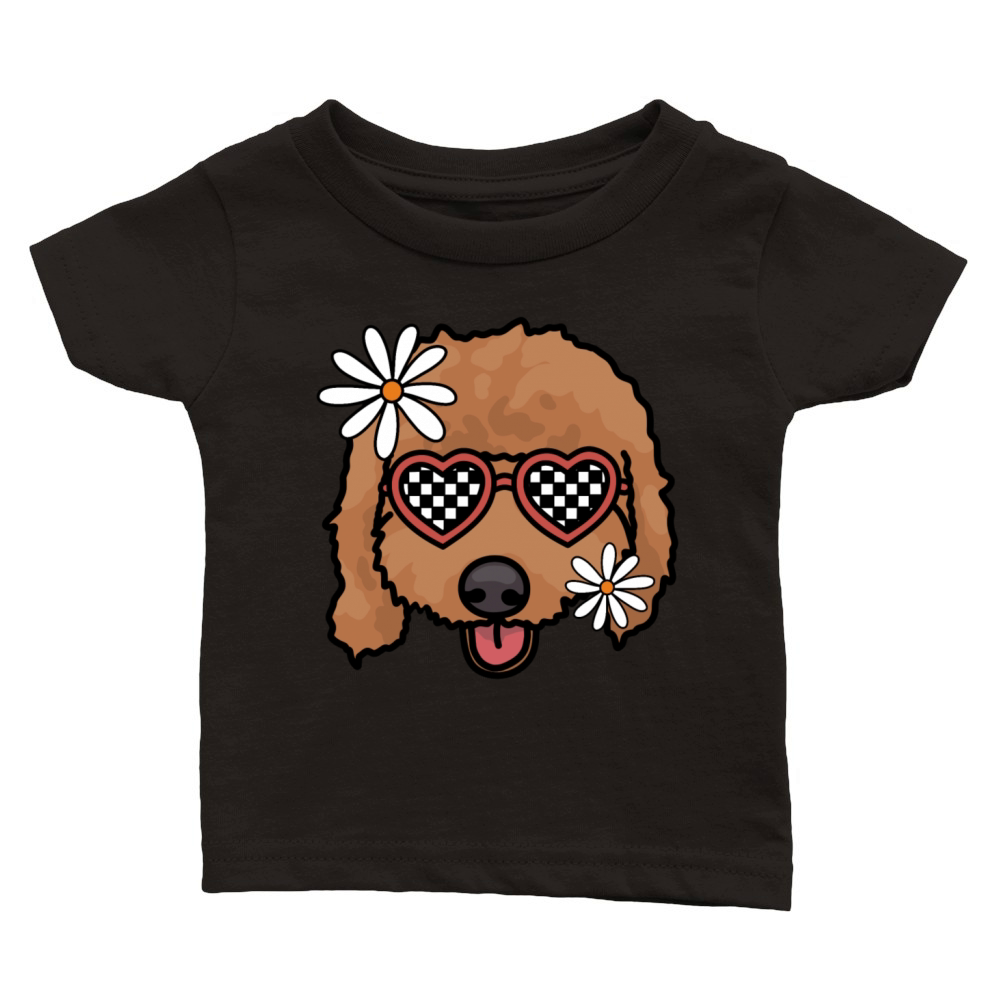 Doodle retro dog Classic Baby Crewneck T-shirt