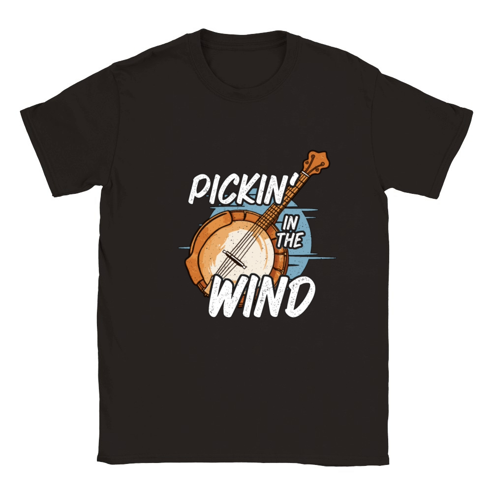 Bluegrass Music Pickin Classic Kids Crewneck T-shirt