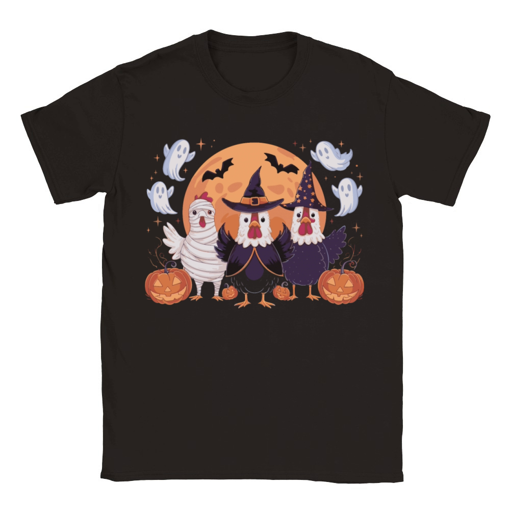 Chick or Treat Fall Halloween Boo Chick Or Treat Classic Kids Crewneck T-shirt