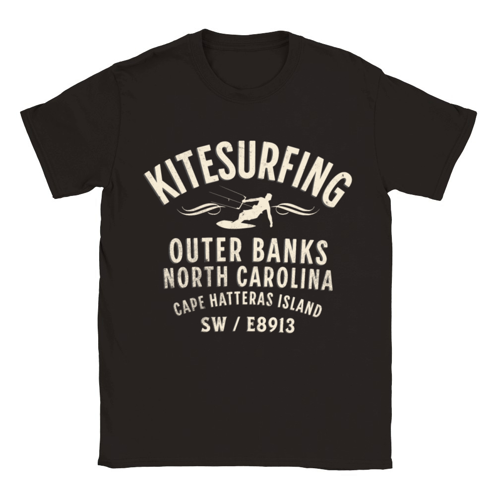 Kitesurfing Outer Banks Nth Carolina Classic Kids Crewneck T-shirt