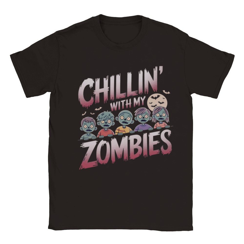 Spooky Chillin Classic Kids Crewneck T-shirt