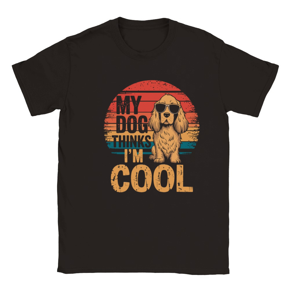 Test My Dog Thinks Im Cool Classic Kids Crewneck T-shirt
