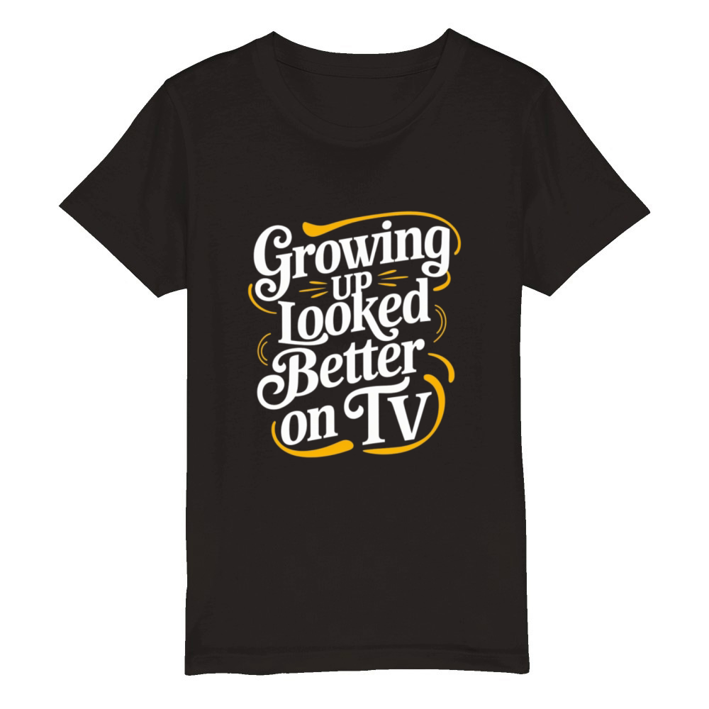 Funny Quote humorous sayings sarcastic Adult Humor Organic Kids Crewneck T-shirt