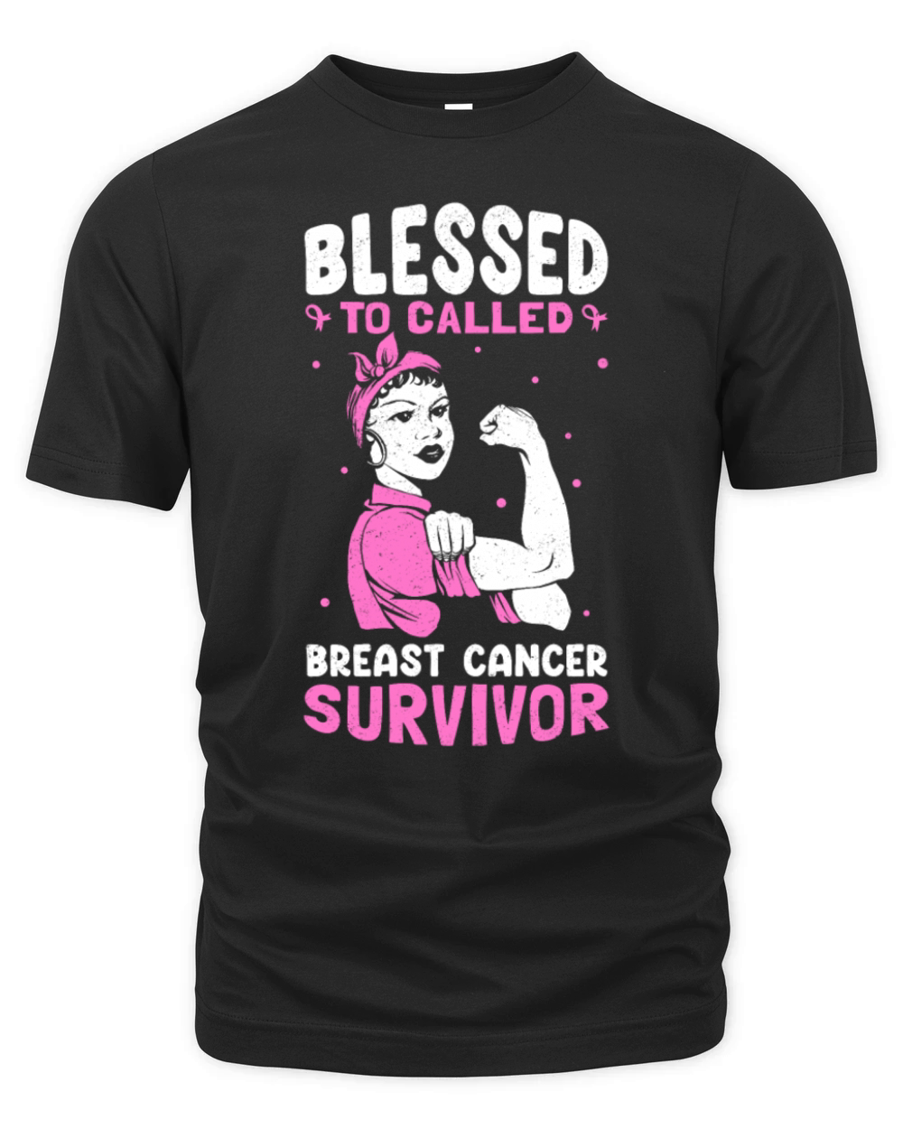 Blessed to Called Breast Cancer Survivor Breast Organic Unisex T-shirt