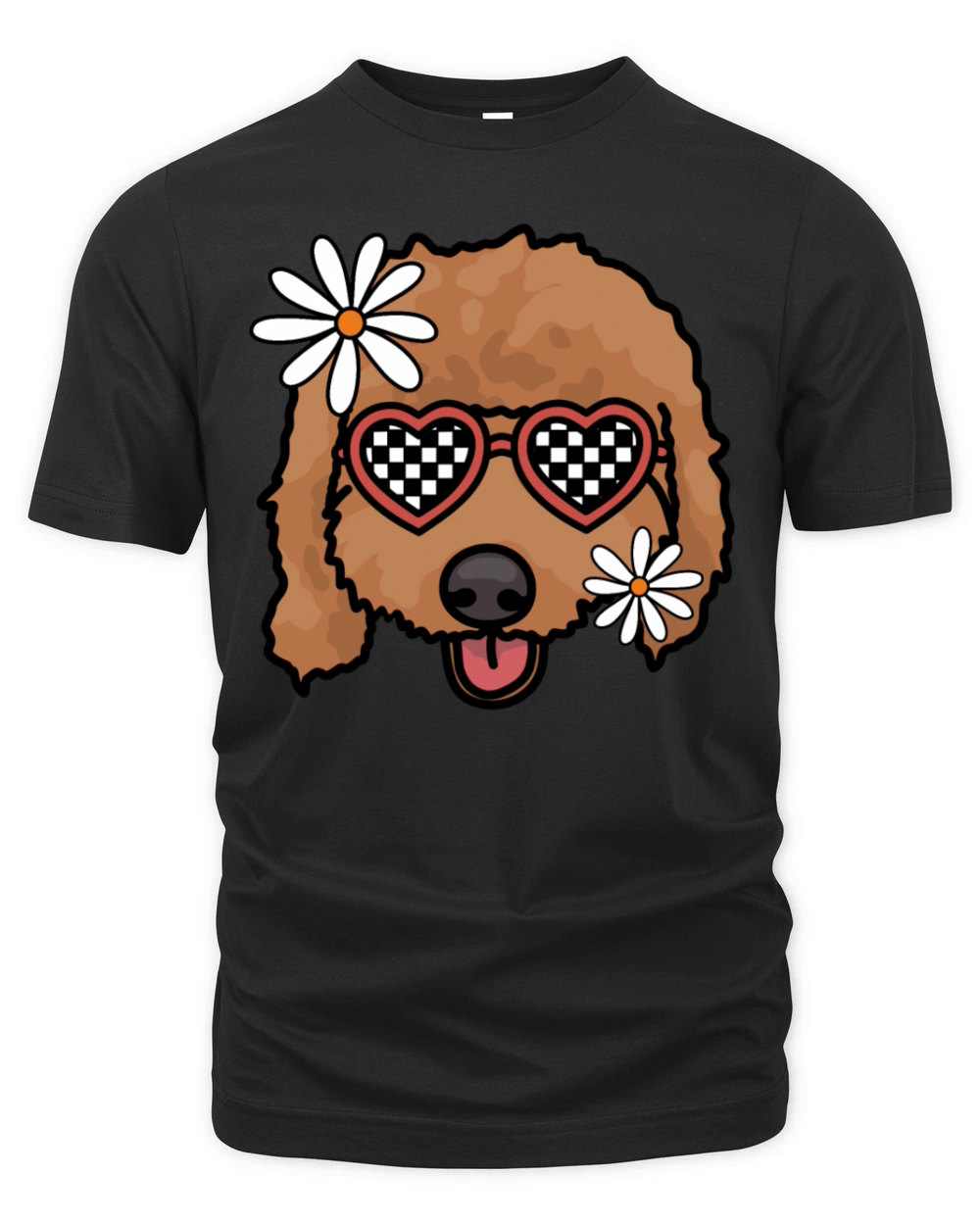 Doodle retro dog Organic Unisex T-shirt