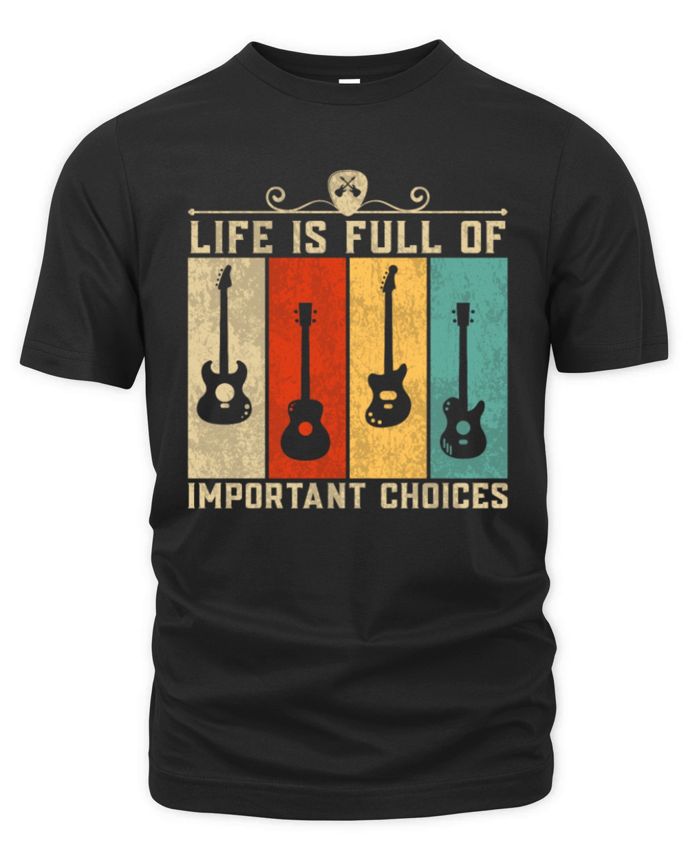 Funny Life Is Full of Important Choices T-Shirt Organic Unisex T-shirt