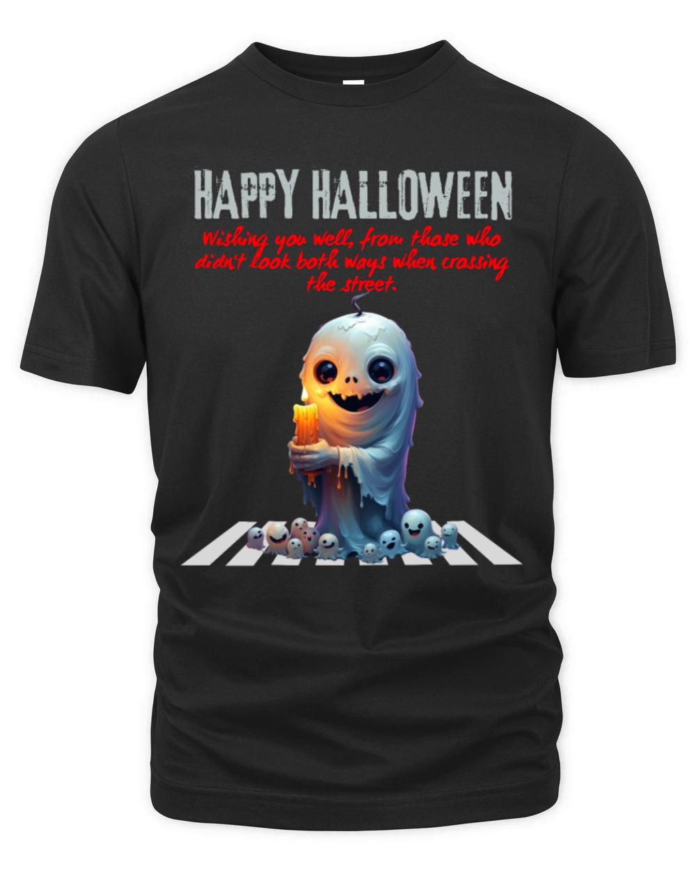 Happy Halloween Scary Story Wishing you a safe Organic Unisex T-shirt