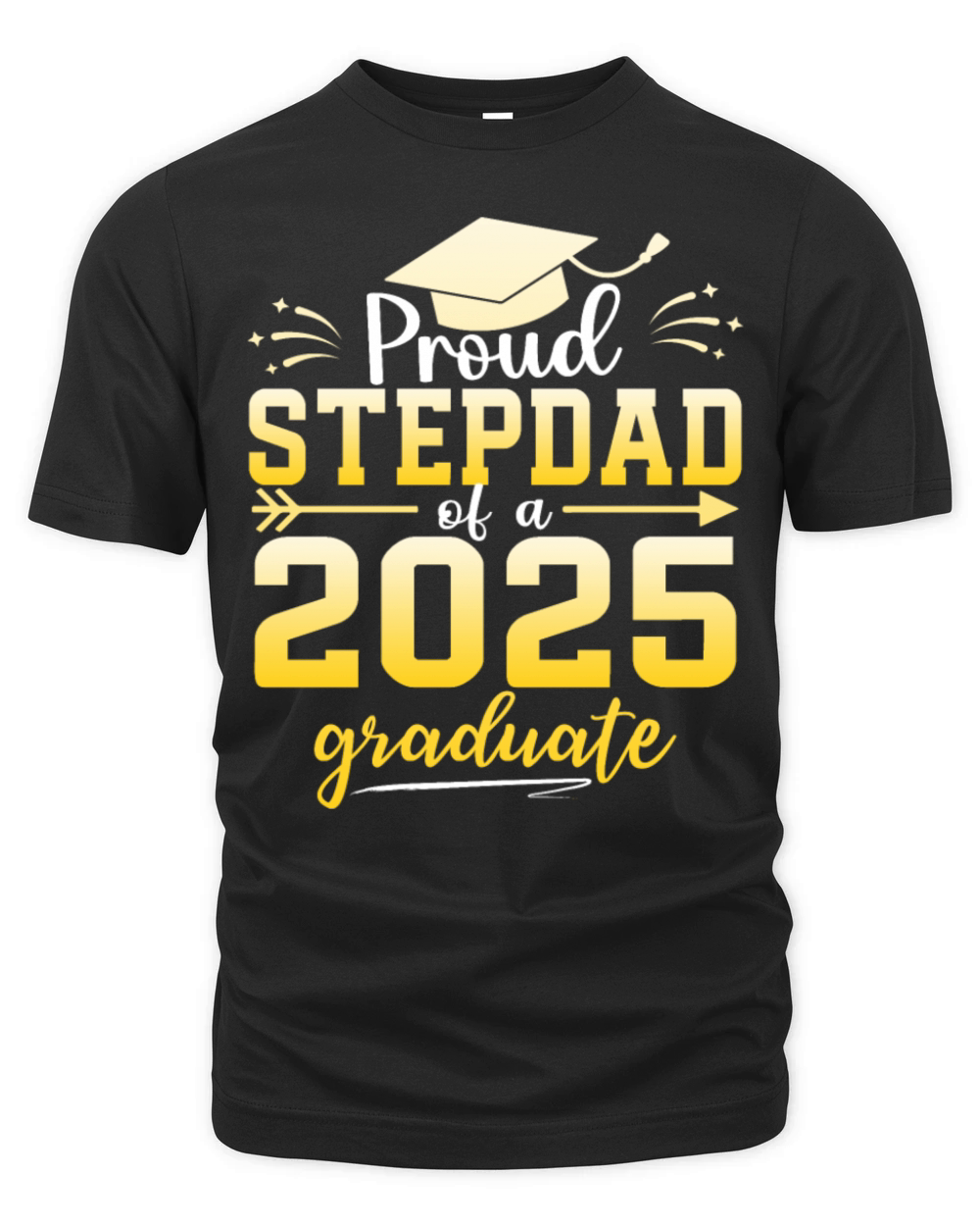Proud Stepdad Of A Class Of 2025 Graduate Organic Unisex T-shirt