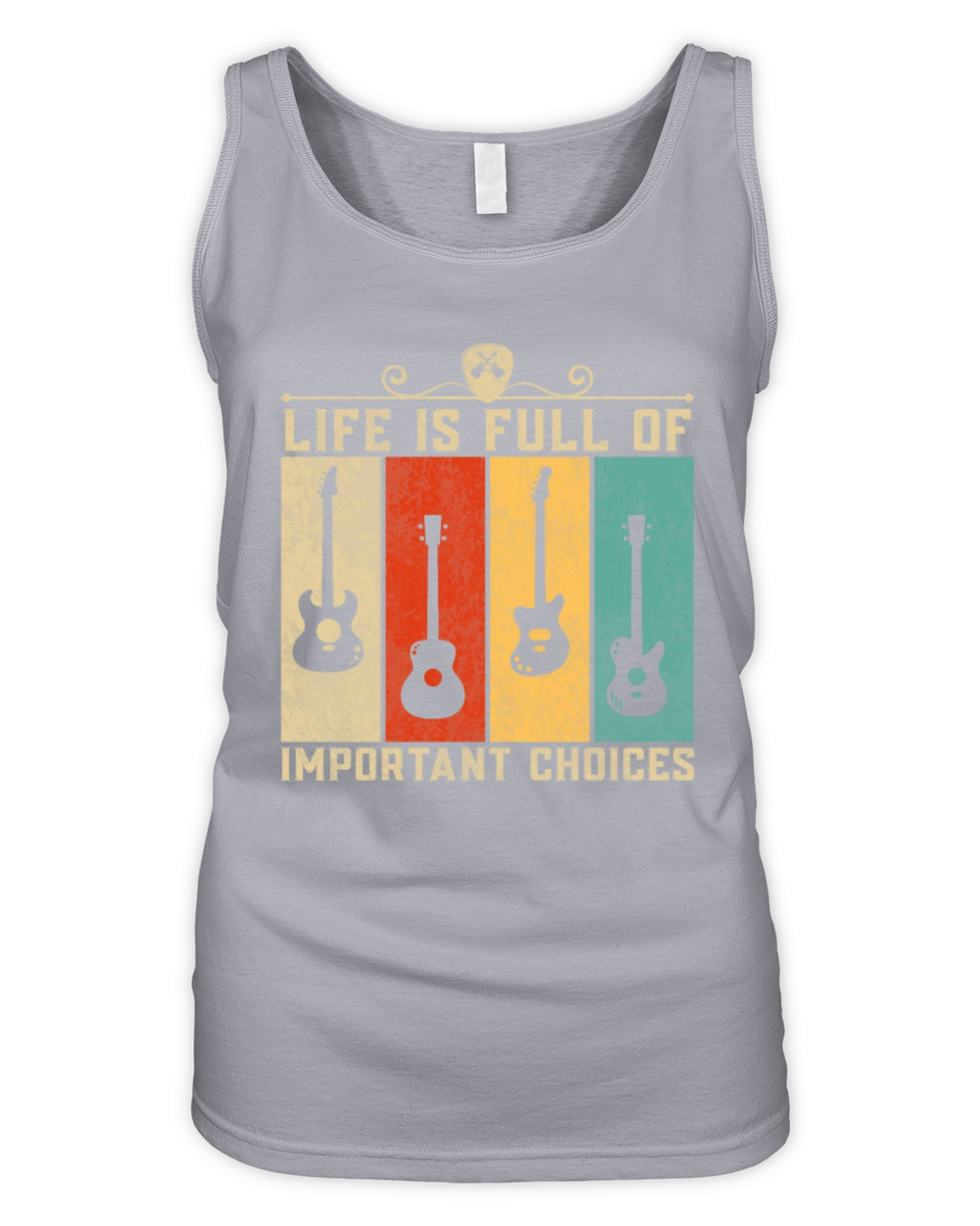 Funny Life Is Full of Important Choices T-Shirt Organic Women's Tank Top
