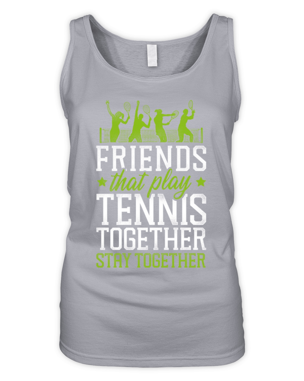 Funny Tennis Player Racket Friends Organic Women's Tank Top