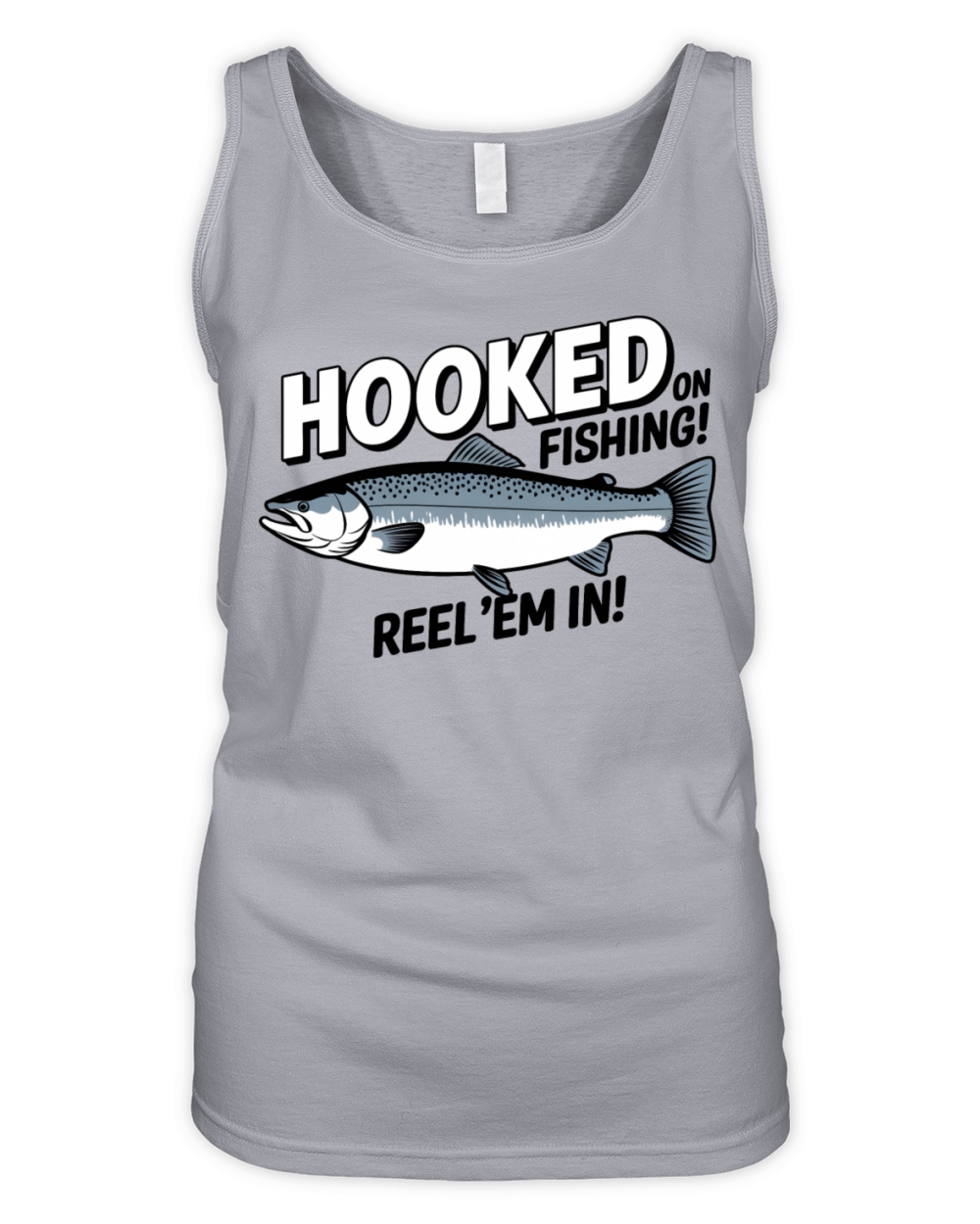 quotes Hooked On Fishing Organic Women's Tank Top