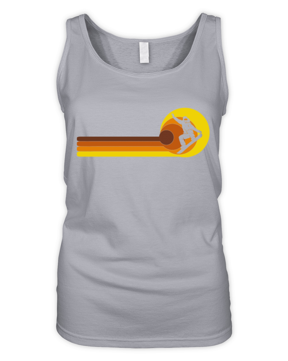 Snowboard Snowboarding Skilift Vintage Snowboarder Organic Women's Tank Top