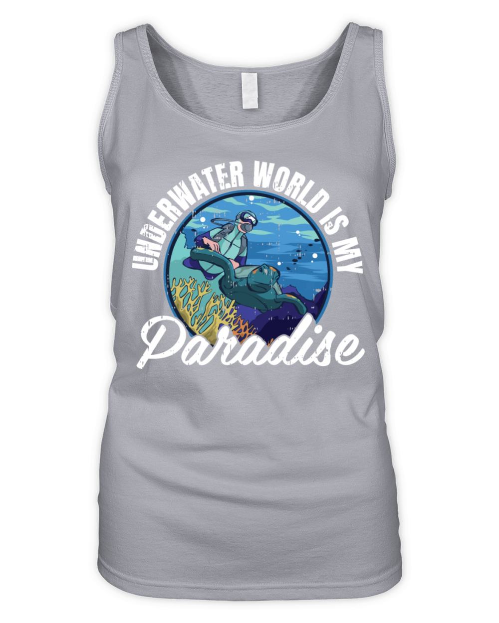 Underwater World Is My Paradise Organic Women's Tank Top
