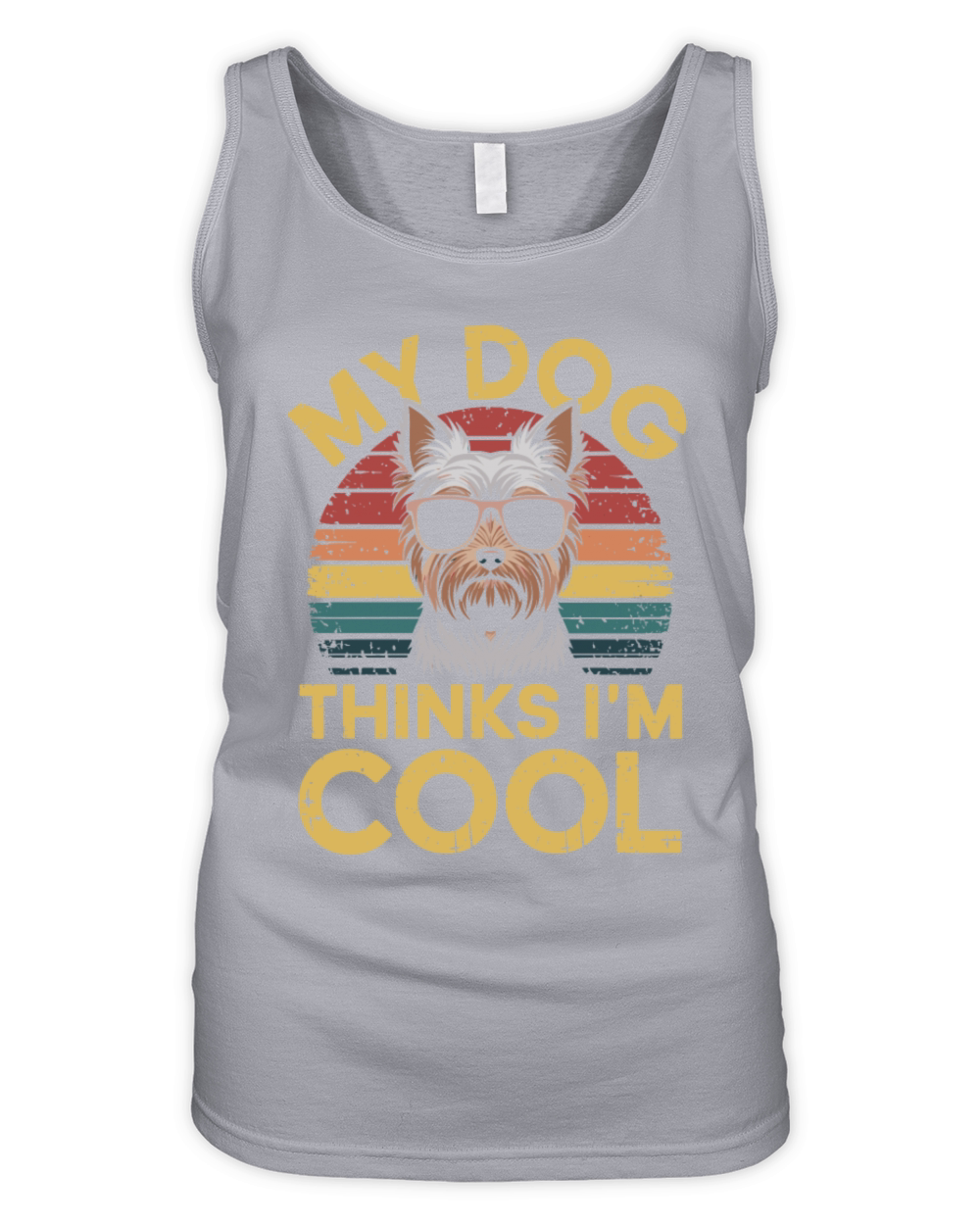 Yorkshire Terrier My Dog Thinks Im Cool Yorkie Organic Women's Tank Top