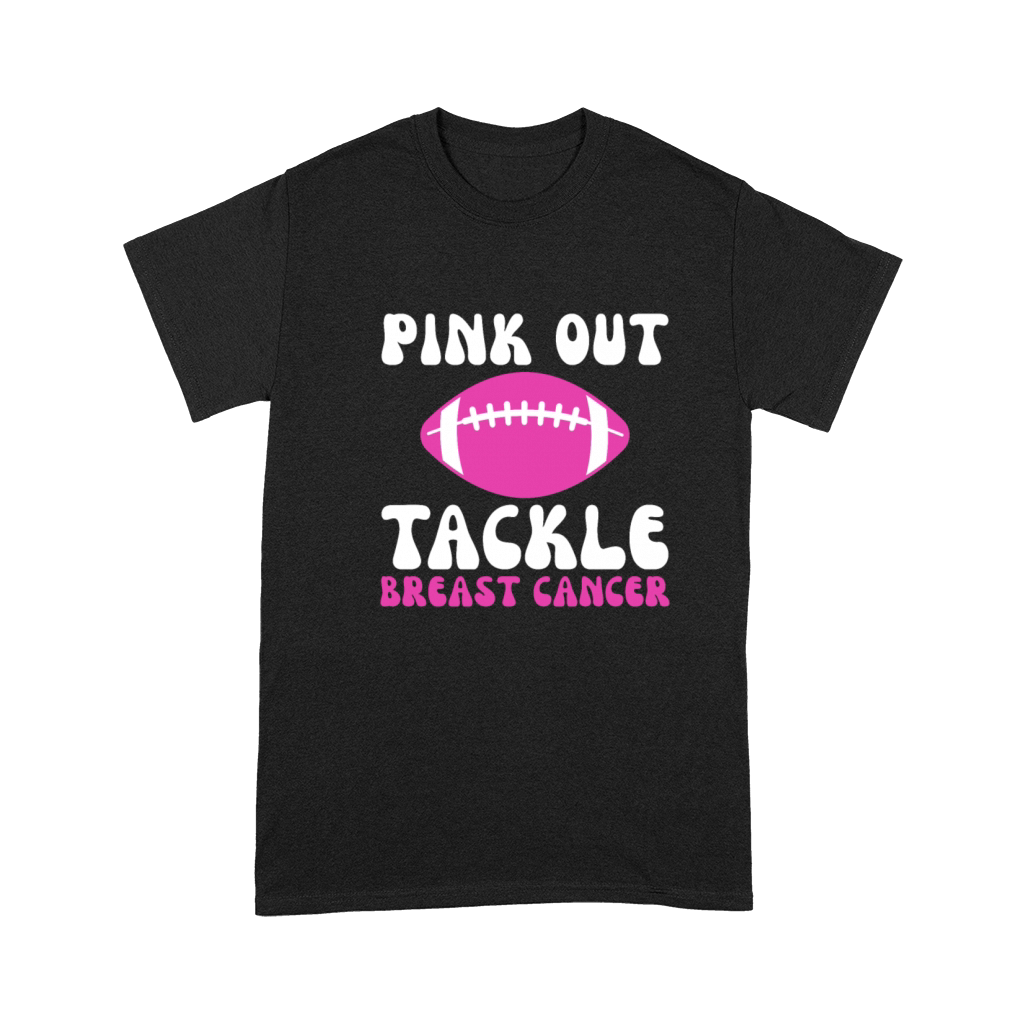 Pink Out Tackle Breast Cancer Awareness Premium T-shirt