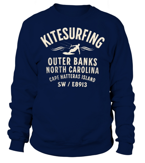 Kitesurfing Outer Banks Nth Carolina Sweatshirt Unisex