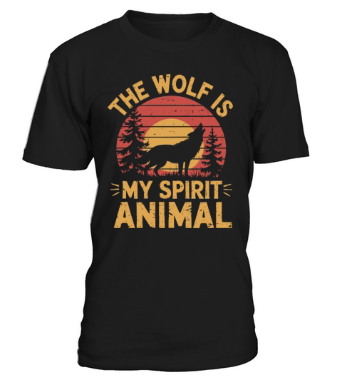 The Wolf Is My Spirit Animal Howling Wolf T-Shirt Unisex